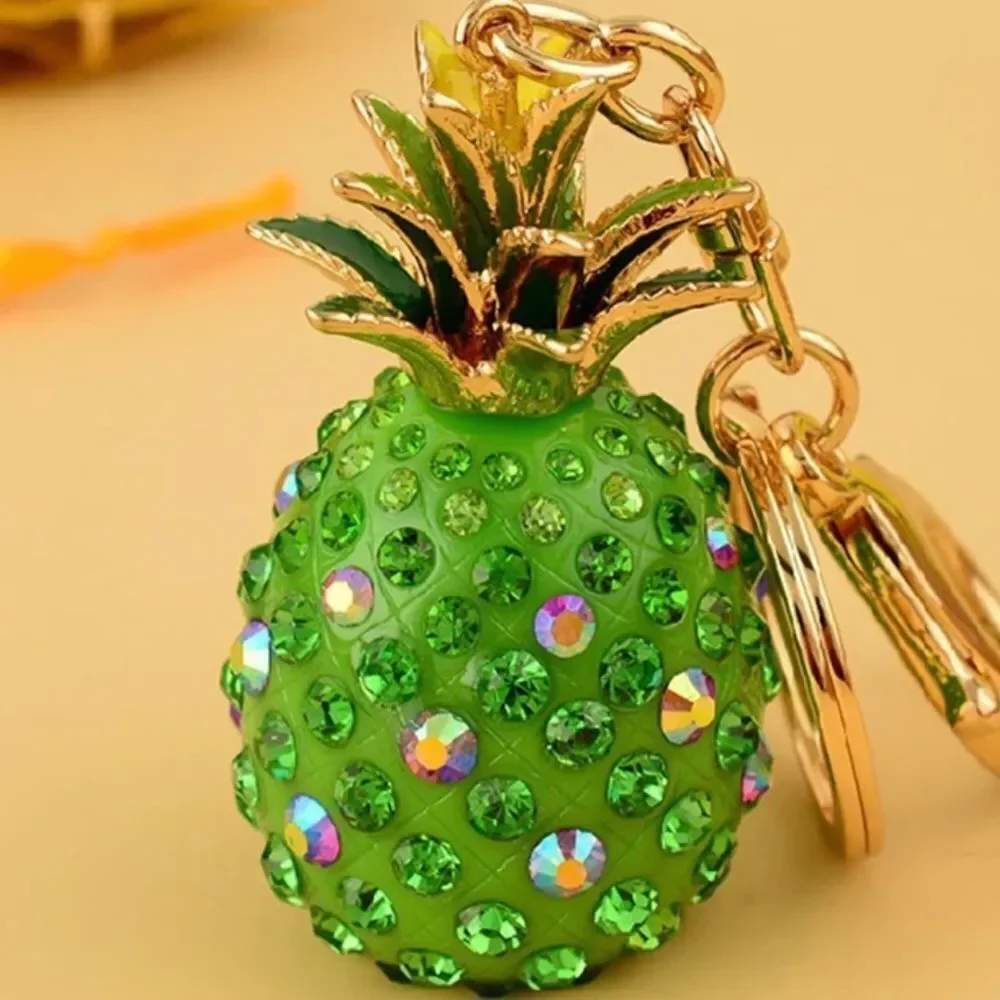 ‎PINEAPPLE RHINESTONE KEYRING